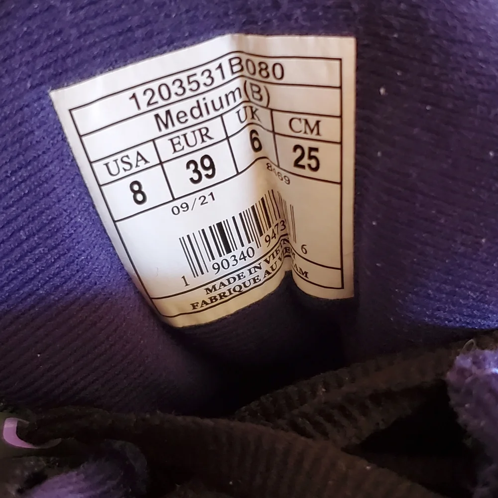 Brooks Adrenaline GTS 22 women's size 8 Navy Blue Purple - Picture 6 of 7